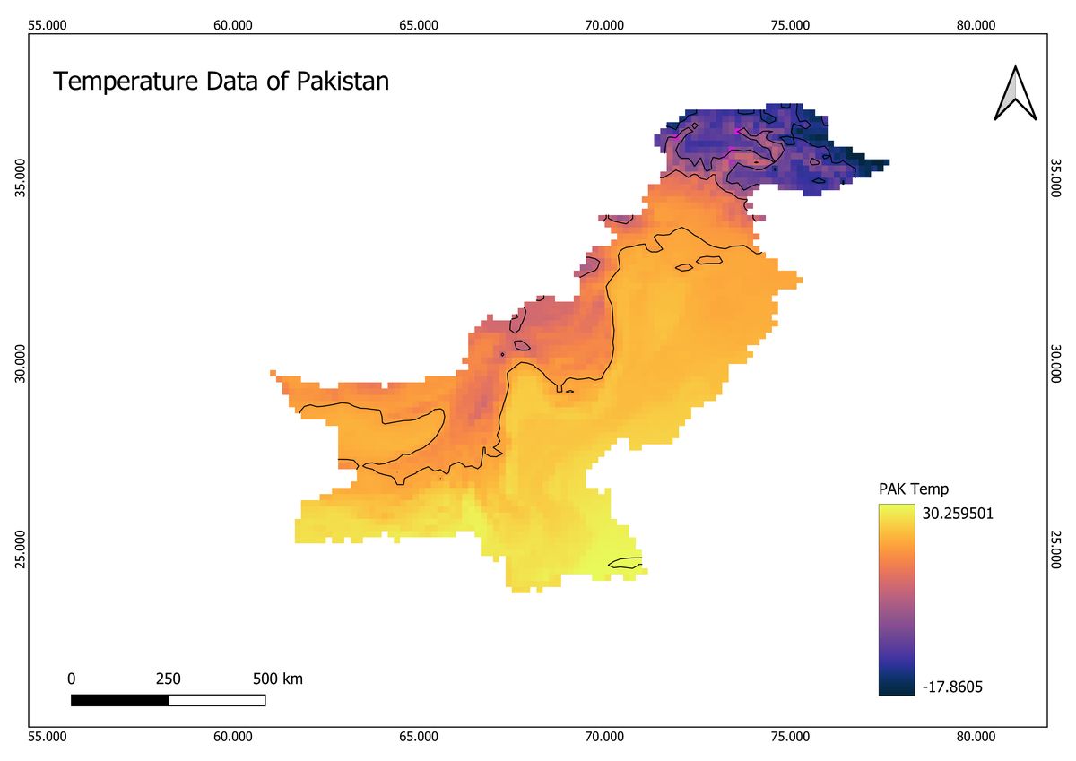 Temperature data visualization